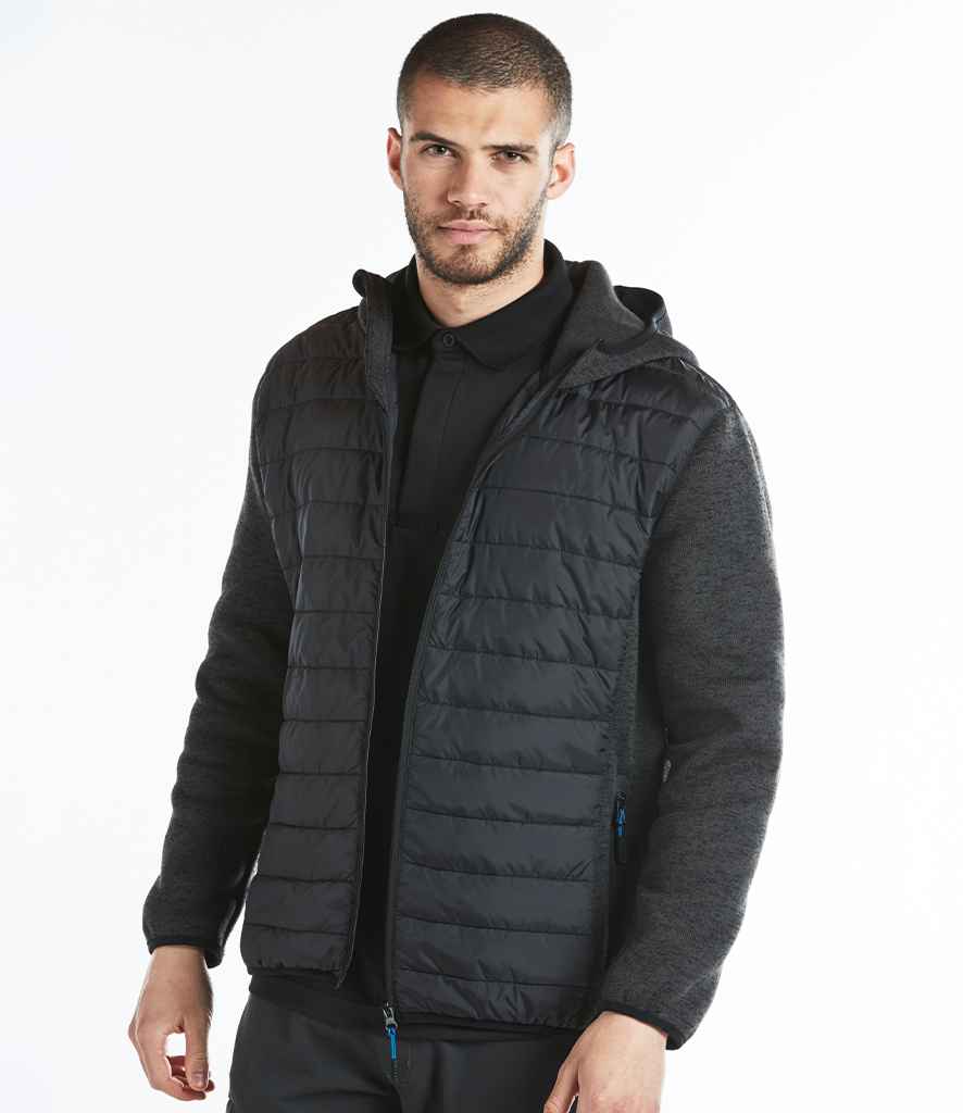 Portwest KX3™ Baffle Padded Jacket PW1121 - PW1121 Grey Marl/Black Model