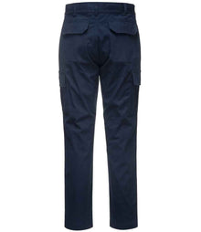Portwest Stretch Slim Combat Trousers PW1201 - PW1201 Dark Navy Back