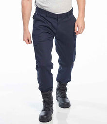 Portwest Stretch Slim Combat Trousers PW1201 - PW1201 Dark Navy Model