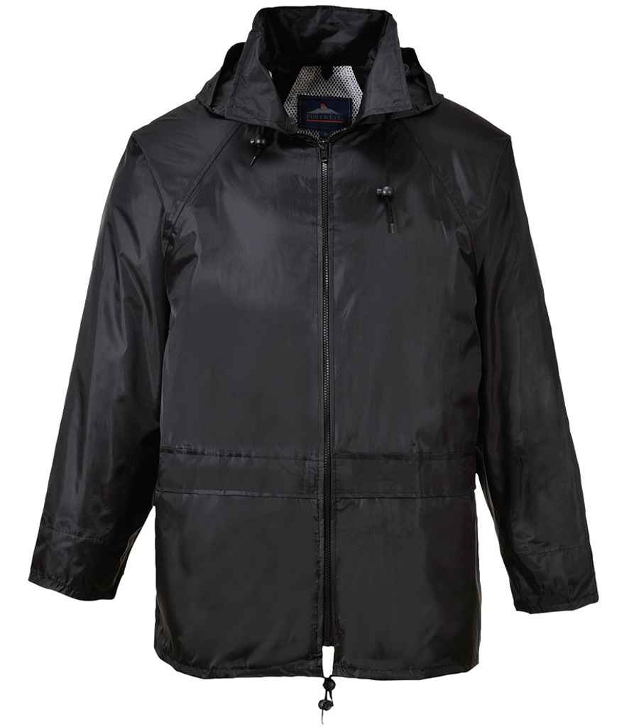 Portwest Classic Rain Jacket PW166 - Black