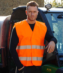 Portwest Hi-Vis Two Band Vest PW309 - PW309 Orange Model