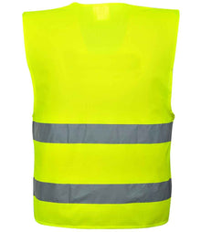 Portwest Hi-Vis Two Band Vest PW309 - PW309 Yellow Back