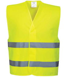 Portwest Hi-Vis Two Band Vest PW309 - Yellow