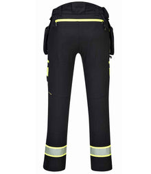 Portwest DX4™ Detachable Holster Pocket Trousers PW4440 - PW4440 Black Back