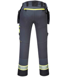 Portwest DX4™ Detachable Holster Pocket Trousers PW4440 - PW4440 Metal Grey Back