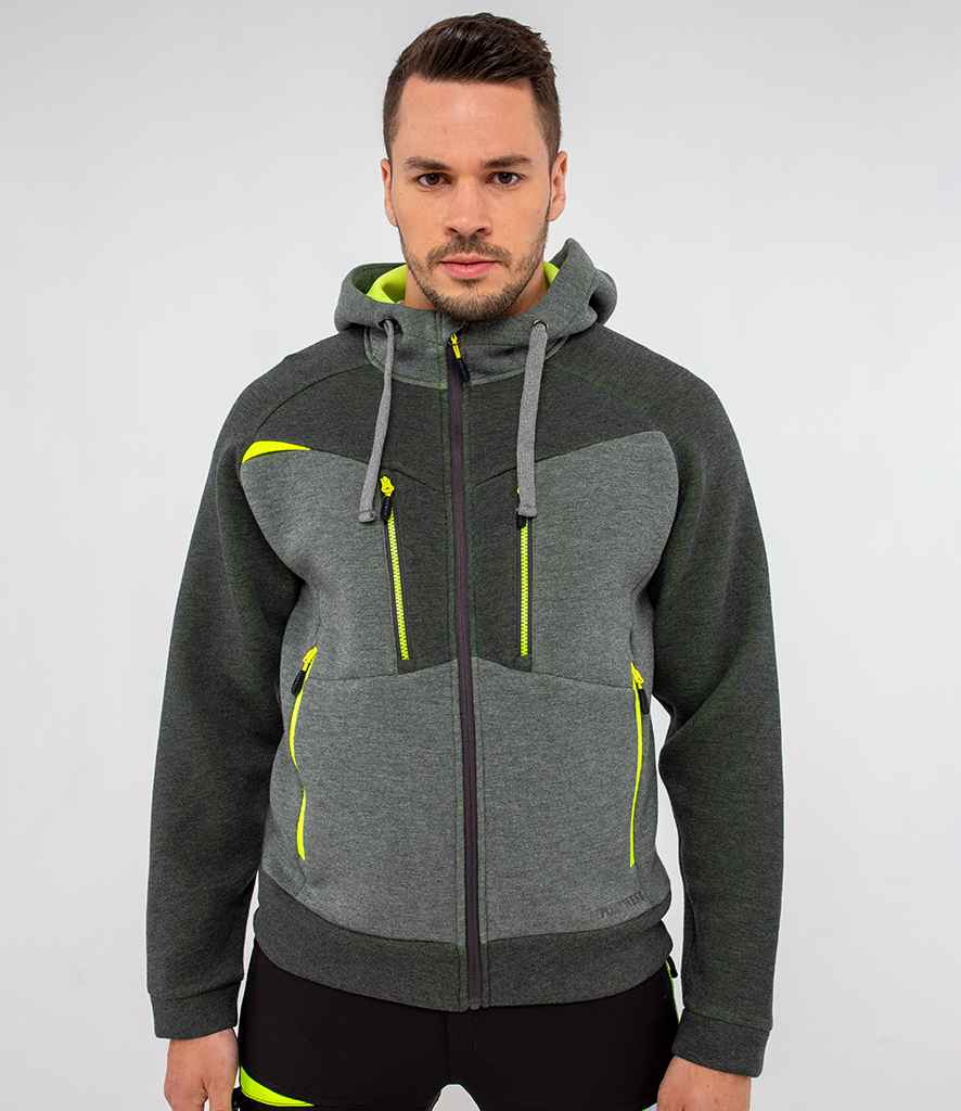 Portwest DX4™ Zipped Hoodie PW4472 - PW4472 Metal Grey Model