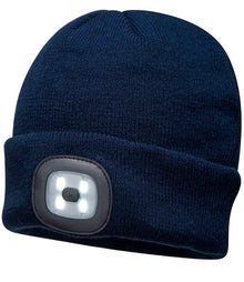 Portwest LED Head Light Beanie PW667 - Navy