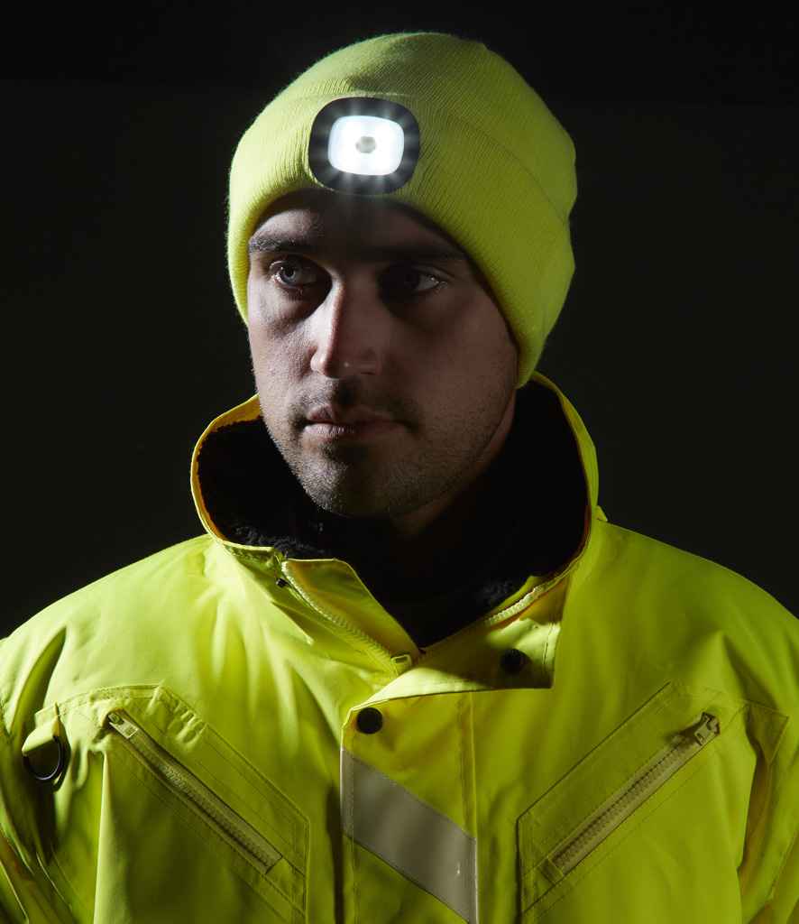 Portwest LED Head Light Beanie PW667 - PW667 Yellow Model