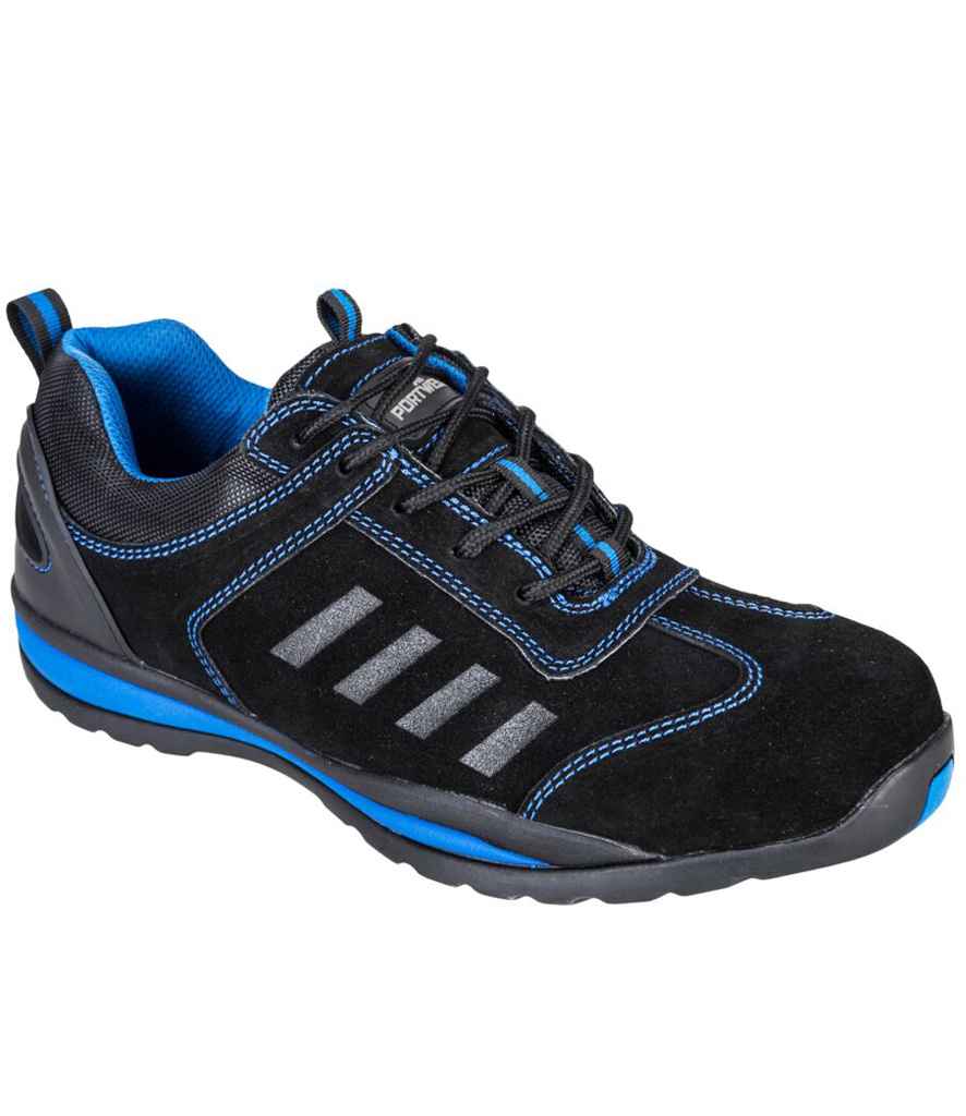 Portwest Steelite™ Lusum S1P HRO Safety Trainers PW809 - Black/Blue