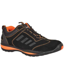 Portwest Steelite Lusum S1P HRO Safety Trainers PW809 – Black/Orange product image