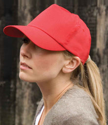 Result Cotton Cap RC005 - RC005 Red Model