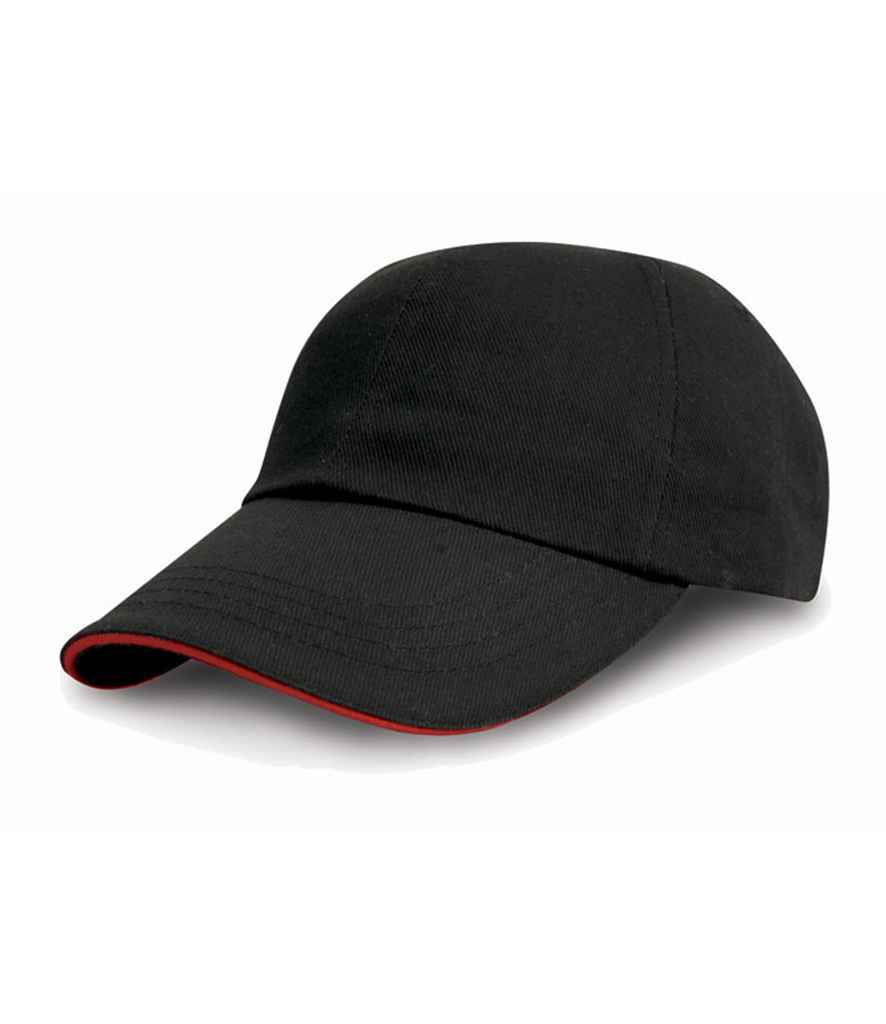 Result Heavy Cotton Drill Pro-Style Cap RC010P - Black
