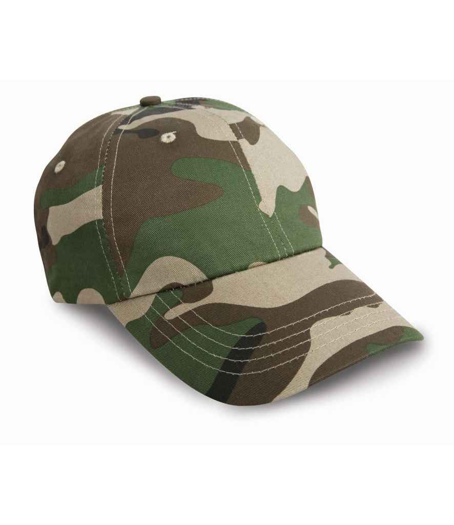 Result Heavy Cotton Drill Pro-Style Cap RC010 - Camo