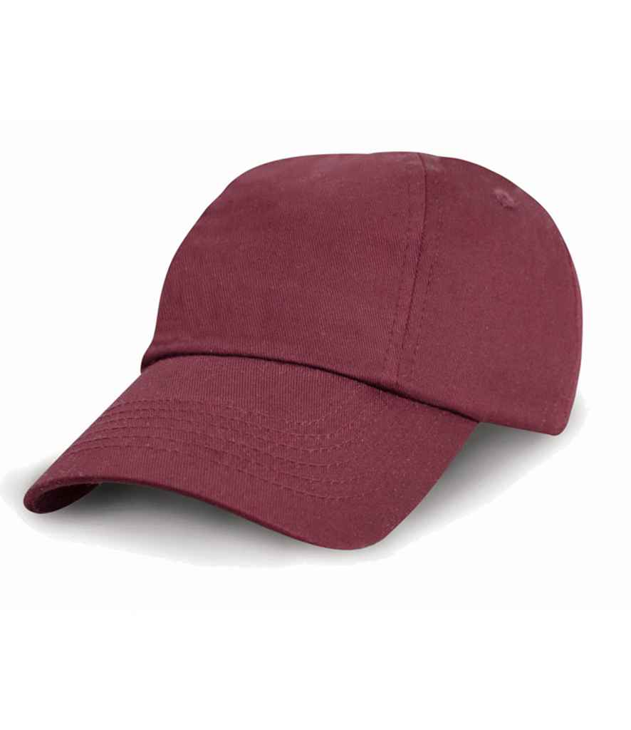 Result Kids Low Profile Cotton Cap RC018B - Burgundy