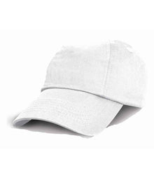 Result Kids Low Profile Cotton Cap RC018B - White