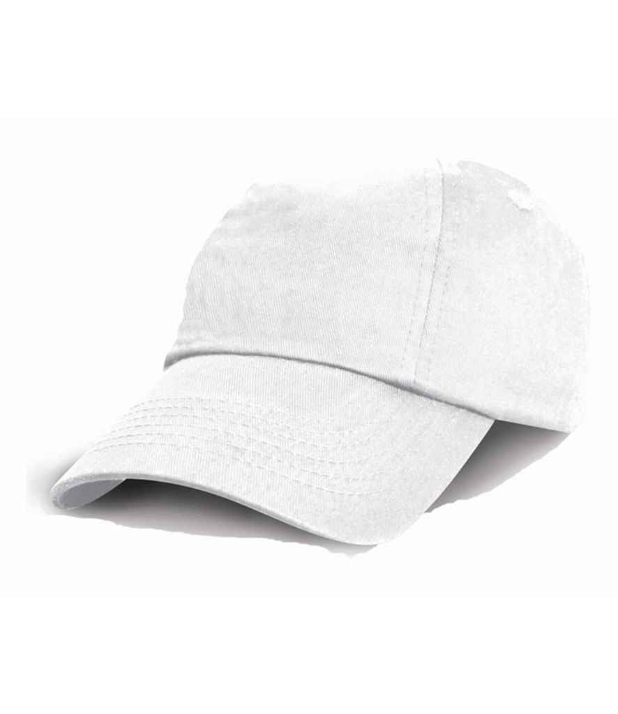 Result Kids Low Profile Cotton Cap RC018B - White
