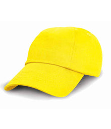 Result Kids Low Profile Cotton Cap RC018B - Yellow
