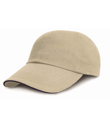 Result Low Profile Heavy Brushed Cotton Cap RC024P – Natural/Navy product image