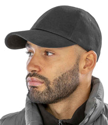 Result Low Profile Heavy Brushed Cotton Cap RC024 - RC024 Black Model