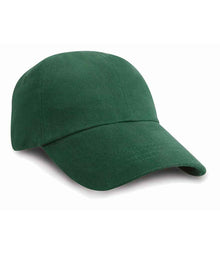 Result Low Profile Heavy Brushed Cotton Cap RC024 - Forest Green