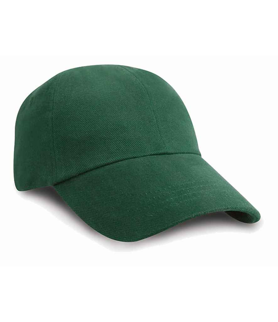 Result Low Profile Heavy Brushed Cotton Cap RC024 - Forest Green