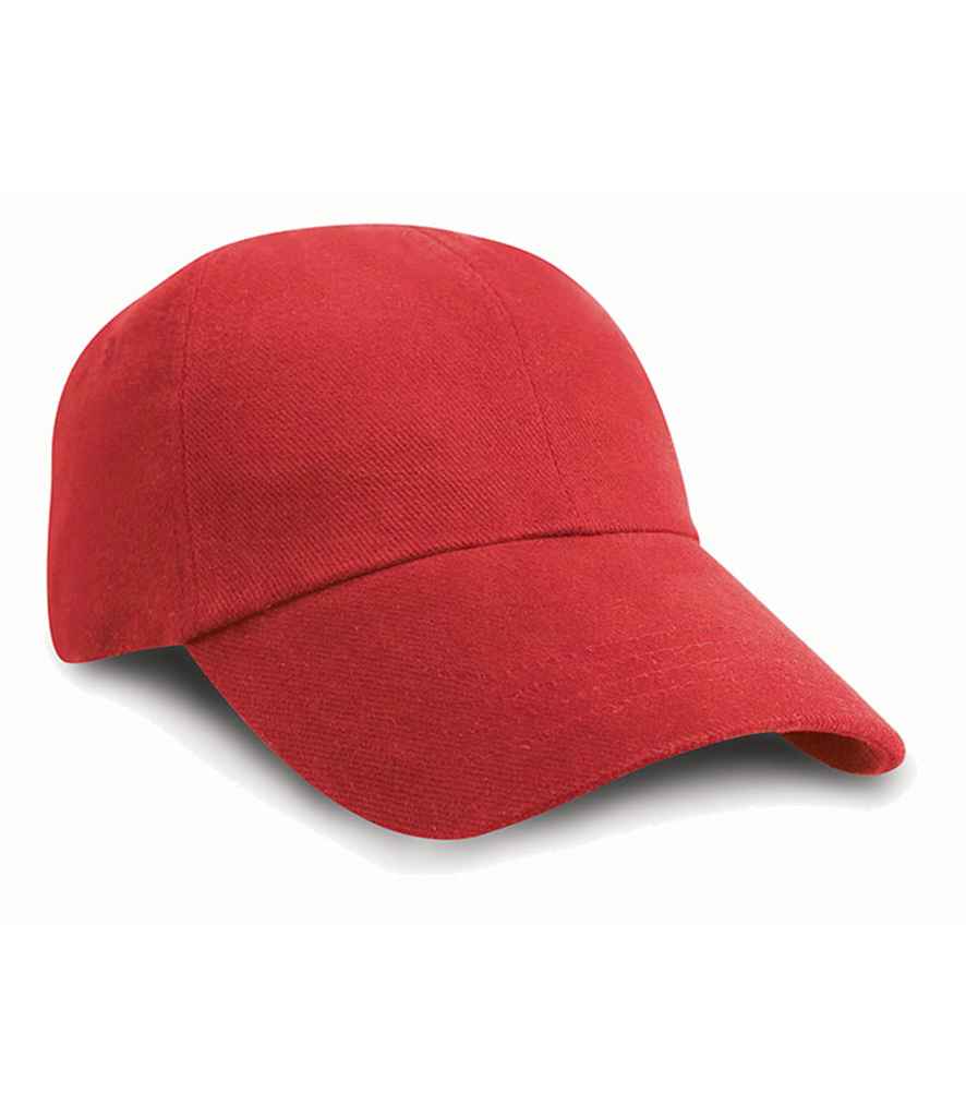 Result Low Profile Heavy Brushed Cotton Cap RC024 - Red