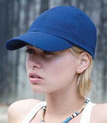Result Low Profile Heavy Brushed Cotton Cap RC024 - RC024 Royal Blue Model