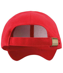 Result Pro-Style Heavy Brushed Cotton Cap RC025 - RC025 Red Back