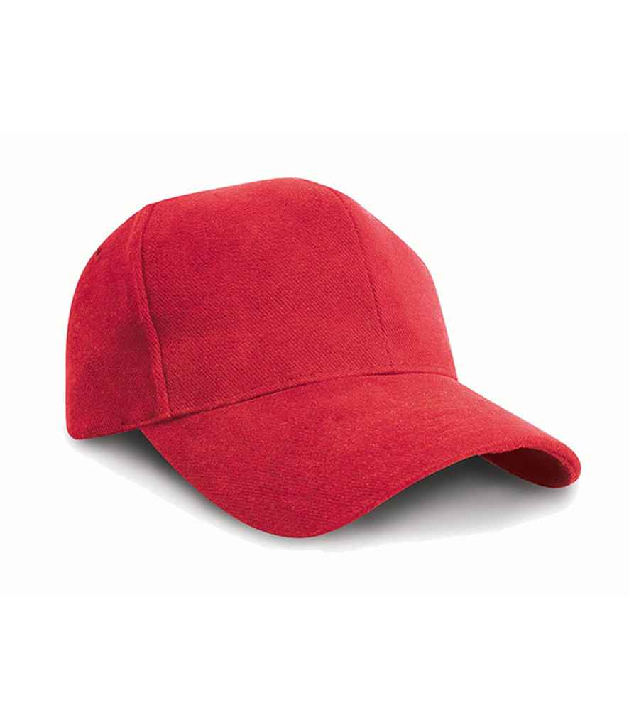 Result Pro-Style Heavy Brushed Cotton Cap RC025 - Red