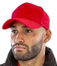 Result Pro-Style Heavy Brushed Cotton Cap RC025 - RC025 Red Model