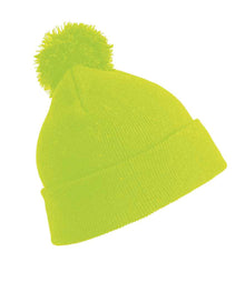 Result Core Kids Pom Pom Beanie RC028B - Fluorescent Yellow