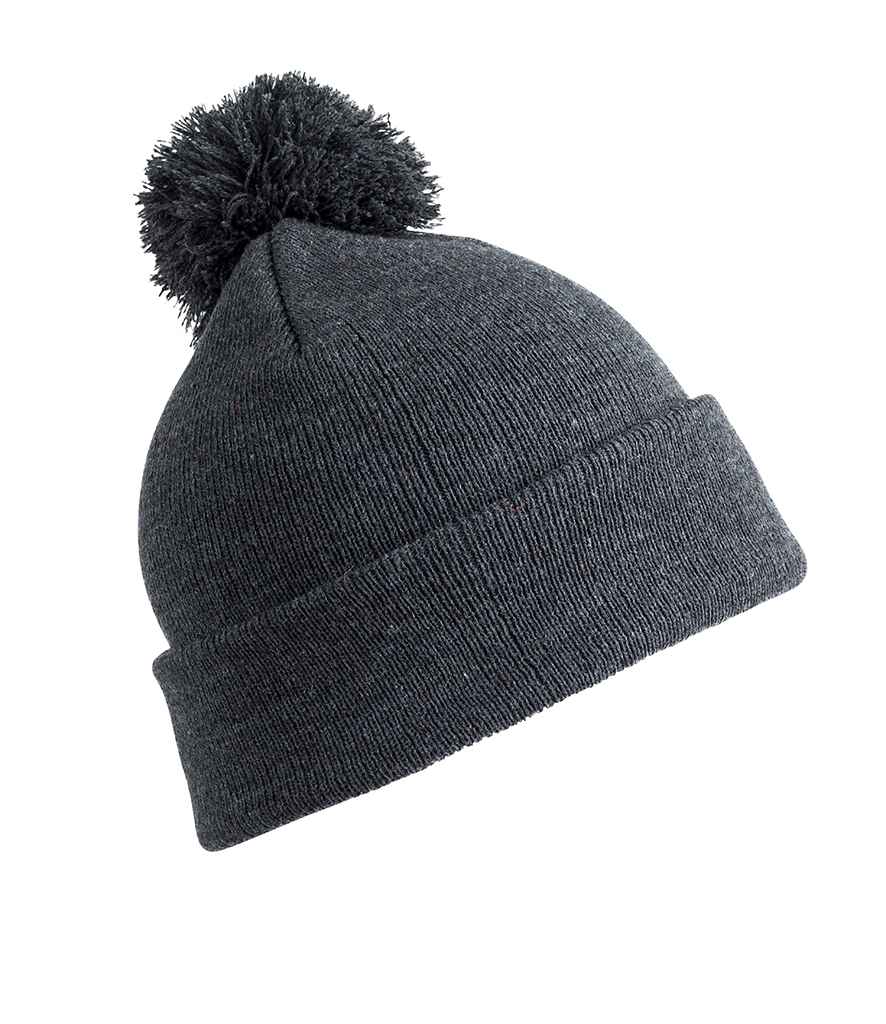 Result Core Kids Pom Pom Beanie RC028B - Grey