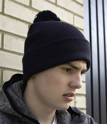 Result Core Pom Pom Beanie RC028 - RC028 Black Model