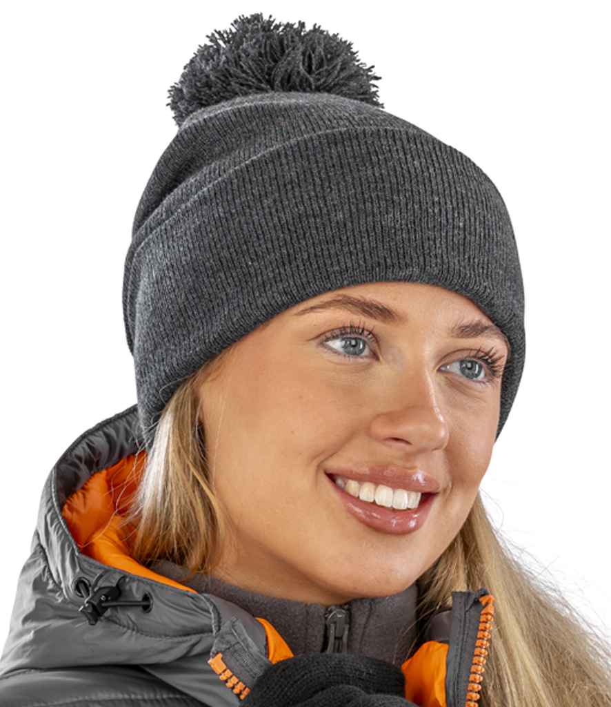 Result Core Pom Pom Beanie RC028 - RC028 Grey Model