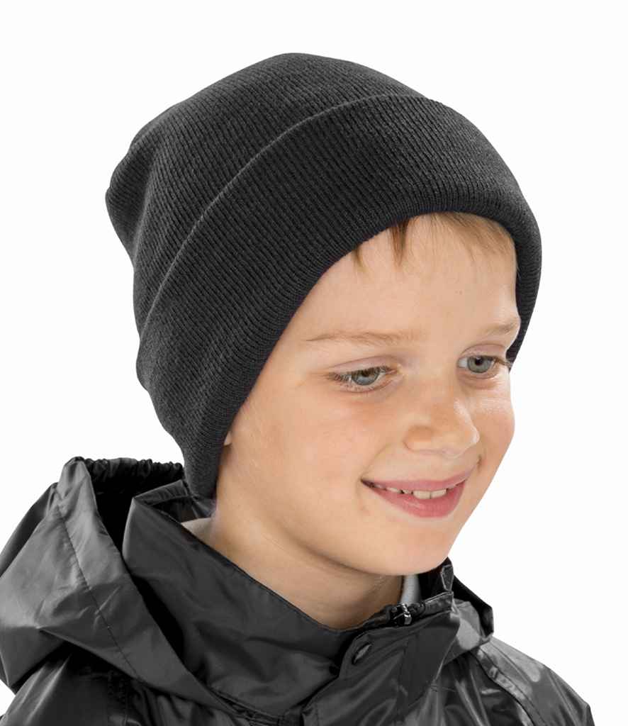 Result Kids Woolly Ski Hat RC029B - RC029B Black Model