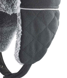 Result Ocean Trapper Hat RC032 - RC032 Black/Grey Detail