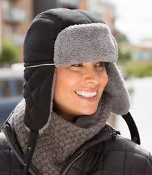 Result Ocean Trapper Hat RC032 - RC032 Black/Grey Model