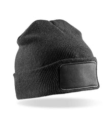 Result Double Knit Thinsulate™ Printers Beanie RC034 - Black
