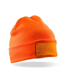 Result Double Knit Thinsulate™ Printers Beanie RC034 - Fluorescent Orange