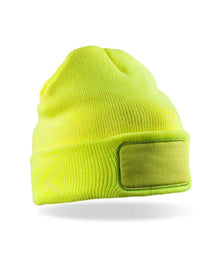 Result Double Knit Thinsulate™ Printers Beanie RC034 - Fluorescent Yellow