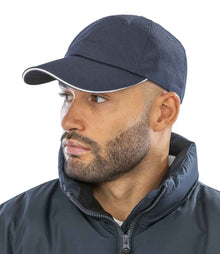 Result Herringbone Cap RC038 - RC038 Navy/White Model