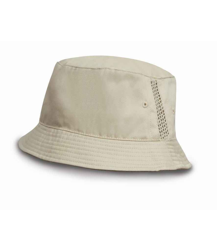 Result Deluxe Washed Cotton Bucket Hat RC045 - Natural