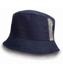 Result Deluxe Washed Cotton Bucket Hat RC045 - Navy