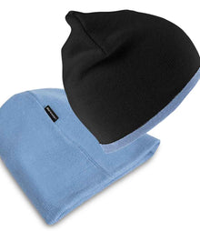 Result Reversible Fashion Fit Hat RC046 - RC046 Black/Sky Blue Detail