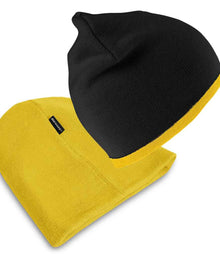 Result Reversible Fashion Fit Hat RC046 - RC046 Black/Yellow Detail