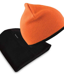 Result Reversible Fashion Fit Hat RC046 - RC046 Bright Orange/Black Detail