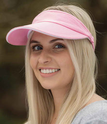Result Herringbone Sun Visor RC048 - RC048 Pink/White Model
