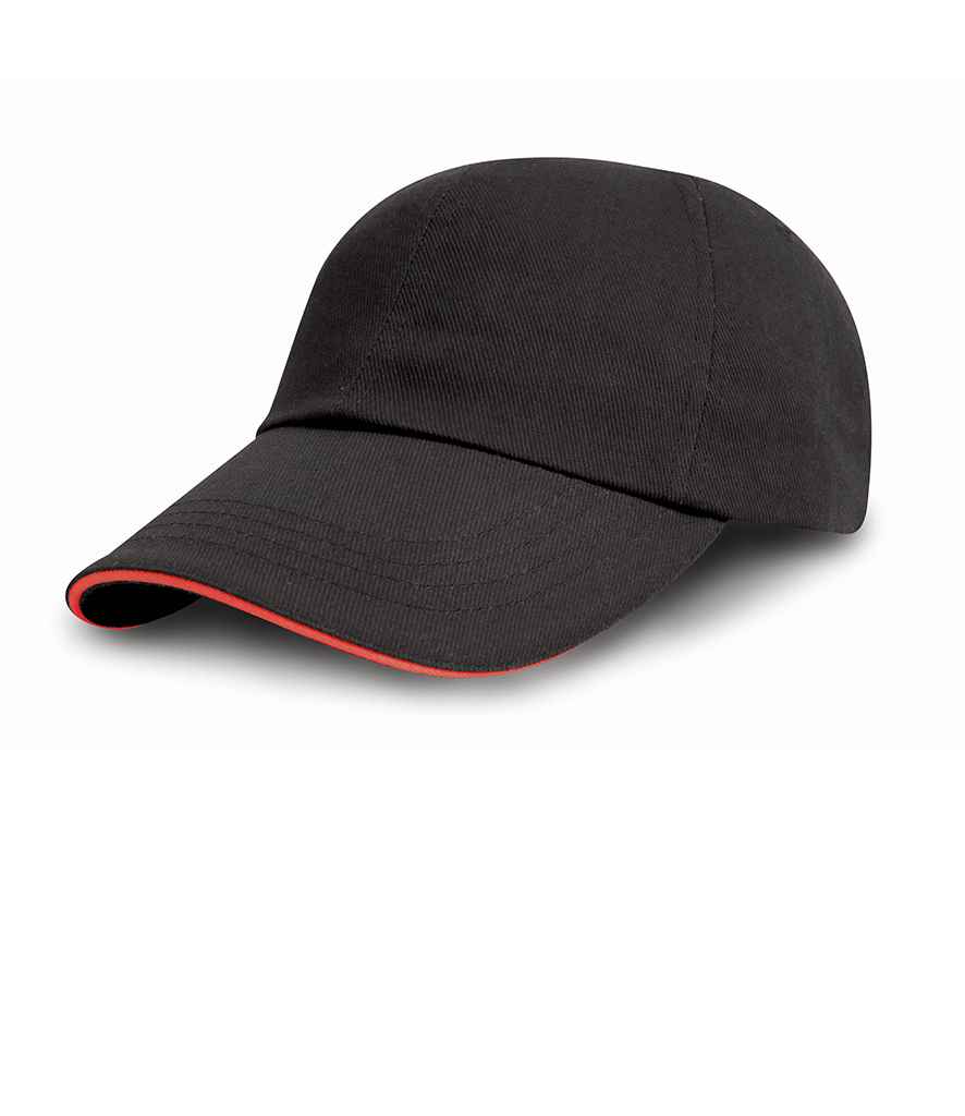Result Printers/Embroiderers Cap RC050 - Black