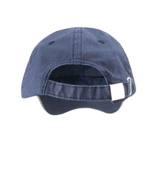 Result Washed Fine Line Cotton Cap RC054 - RC054 Navy Back