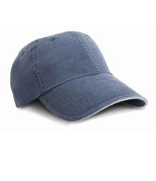 Result Washed Fine Line Cotton Cap RC054 - Navy